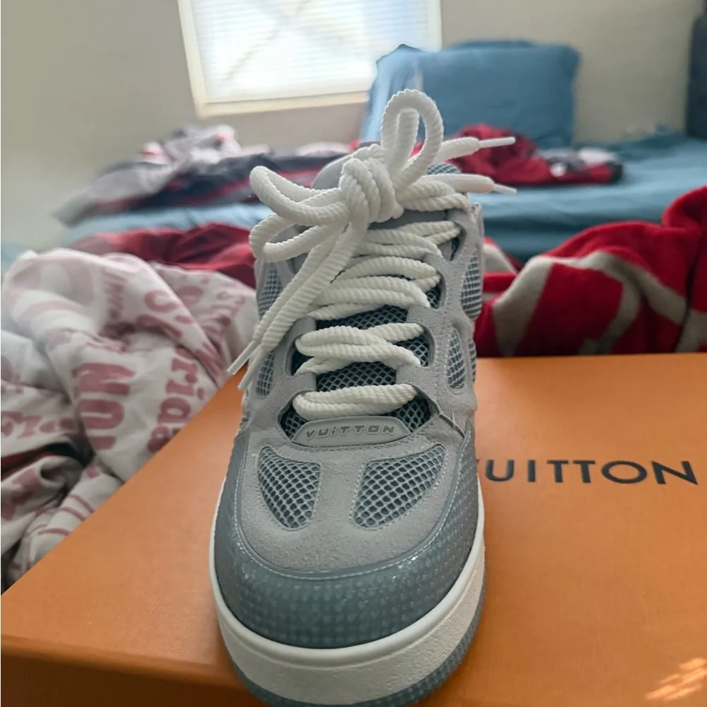 Louis Vuitton Gray and White Casual Sneakers - Picture 1 of 4